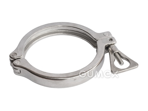CLAMP Schelle Typ 2122 für Schlauchtülle Typ 2120, DN25, 10bar, Edelstahl 1.4301, 